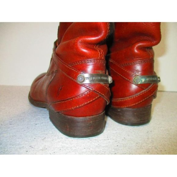 Frye Cognac Brown Classic Equestrian Inspired Knee High Boots - 9B - Picture 4 of 7